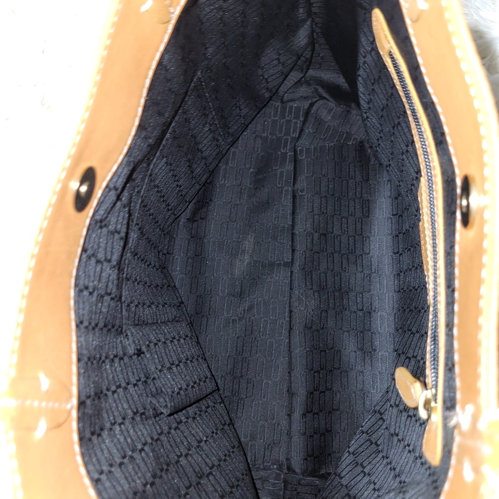 GILLI ViadellaSpigas Leather Tote Bag with Animal Print - Made in Italy - Picture 12 of 16
